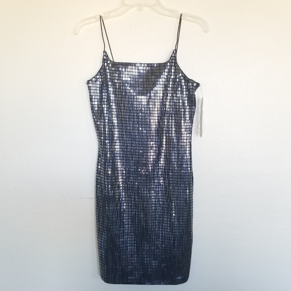 Almost famous metallic embellished dress